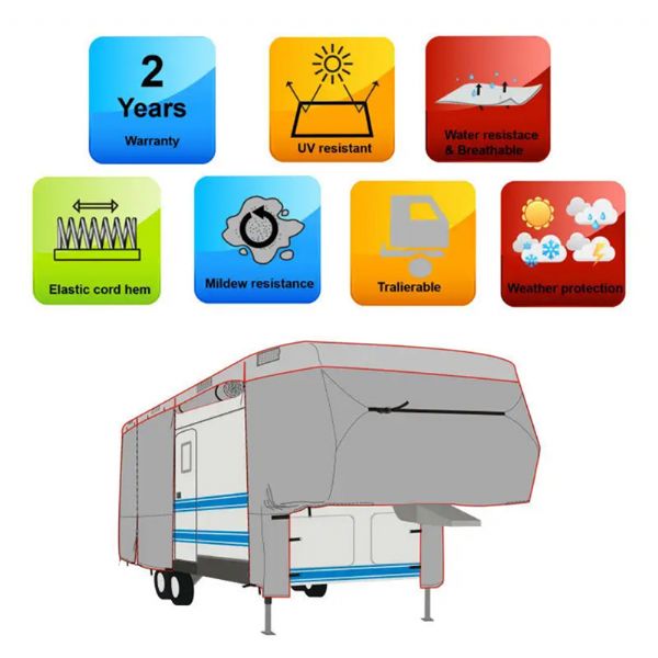 Housse de camping-car à sellette - 90B04A