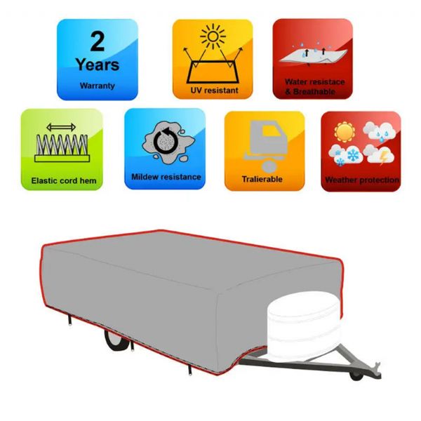 Housse de camping pliable et escamotable - 90B10A