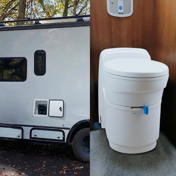 Toilettes à chasse d'eau pour camping-car - 71C44A