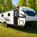 Porte à point d'ancrage unique en alliage d'aluminium pour camping-car - 71C72E