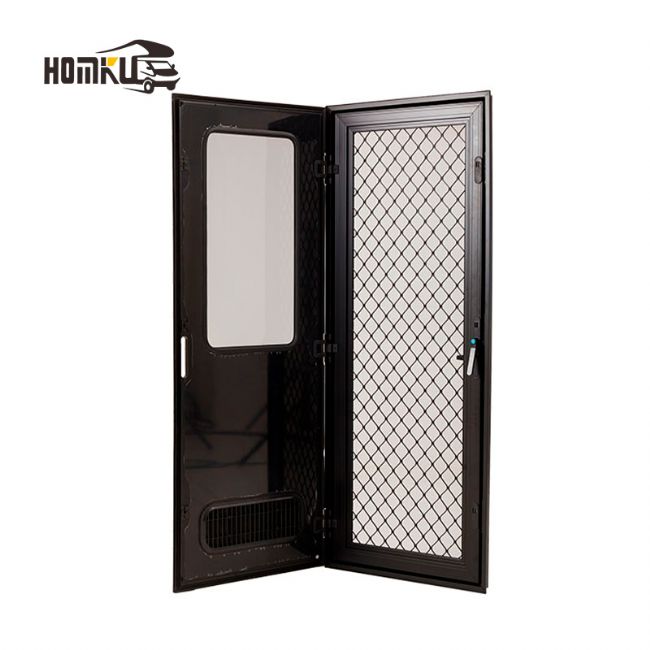 Porte d'entrée 3-en-1 pour camping-car