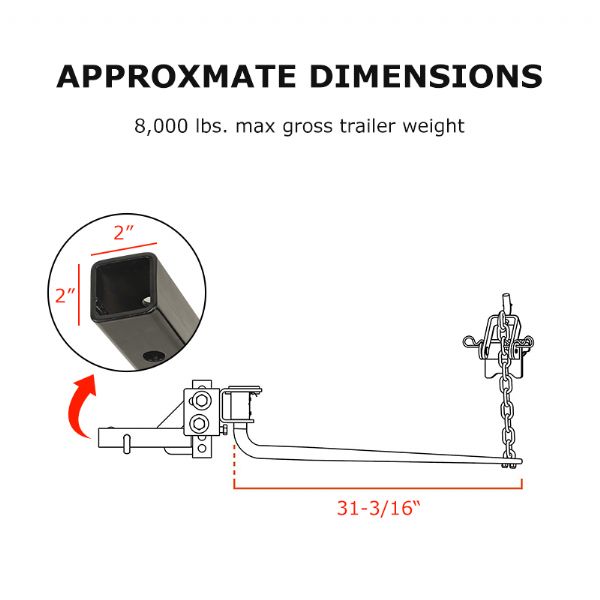 Attelage à répartition de poids de haute qualité - 70L06G