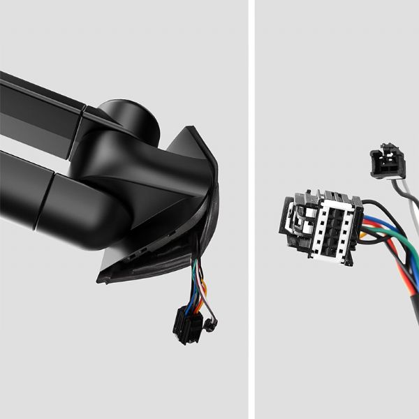 Rétroviseur de remorquage à éclairage LED - 71C53D