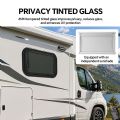 Fenêtre à projection en verre trempé pour camping-car avec store plissé - 70A59N