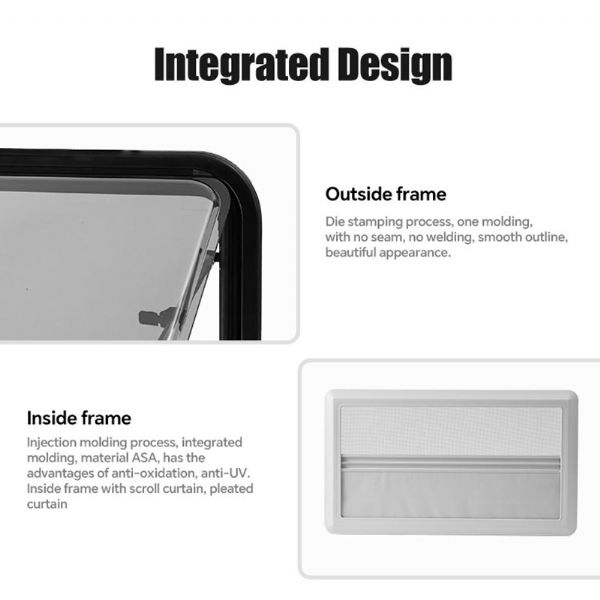 Fenêtre à charnière en acrylique pour VR (formage intégré) - 71C55A