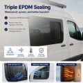 Fenêtre Coulissante pour Porte de Van Aménagé Sprinter en Gros avec Verre Trempé, Moustiquaire et Joint EPDM - 71C62A