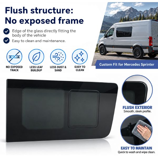 Fenêtre Coulissante Affleurante Gauche pour Sprinter 1403x776 mm NCV3 VS30 - 71C62B