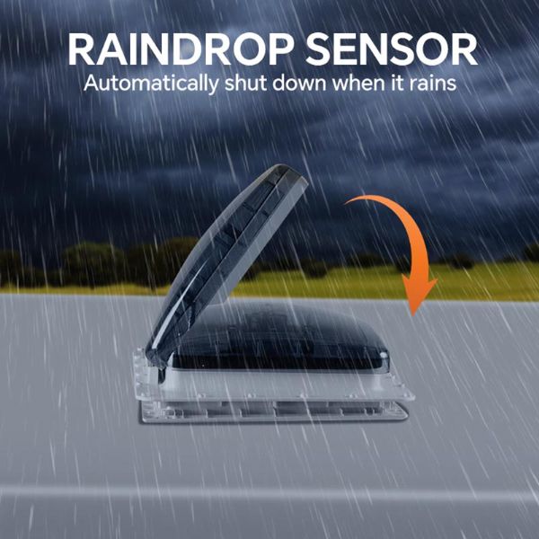 Ventilateur de toit de camping-car télécommandé - 70A14A