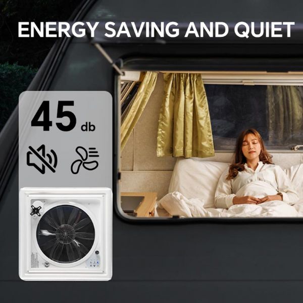 Ventilateur de toit de camping-car télécommandé - 70A14A