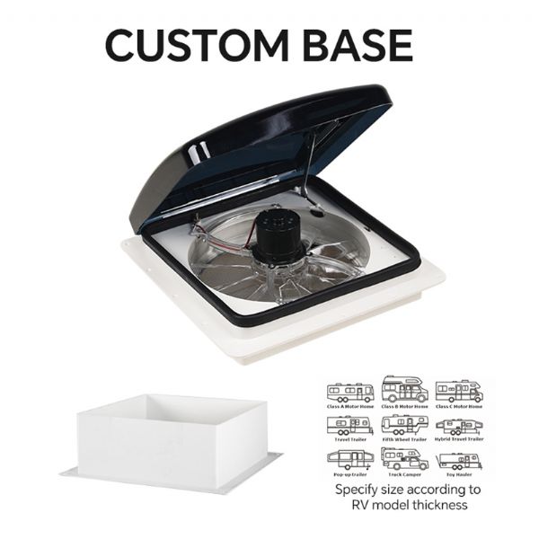 Ventilateur de toit manuel pour camping-car - 70A14C