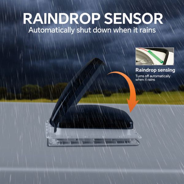 Ventilateur de toit manuel pour camping-car - 70A14C