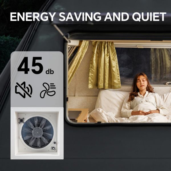 Ventilateur de toit manuel pour camping-car - 70A14C