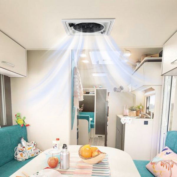 Ventilateur de toit manuel pour camping-car - 70A14C